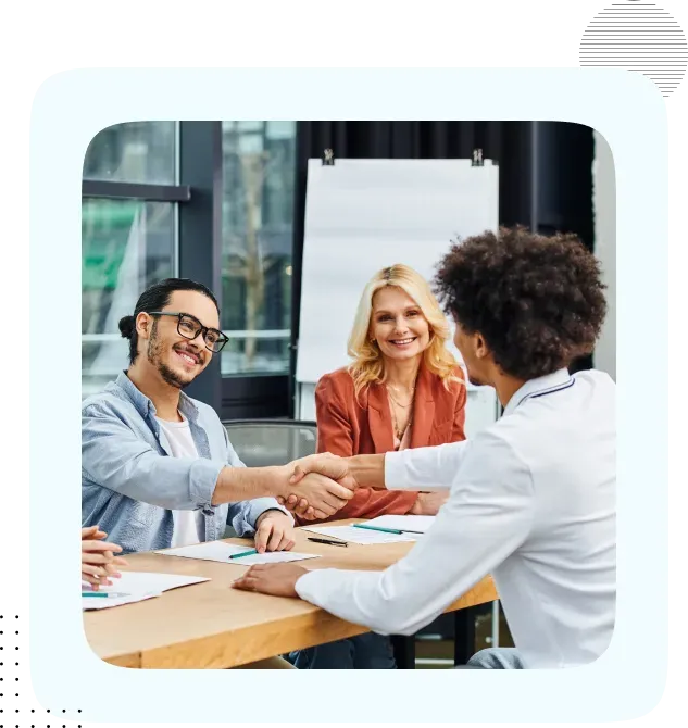 ETRMTalent consultants collaborating with a client team